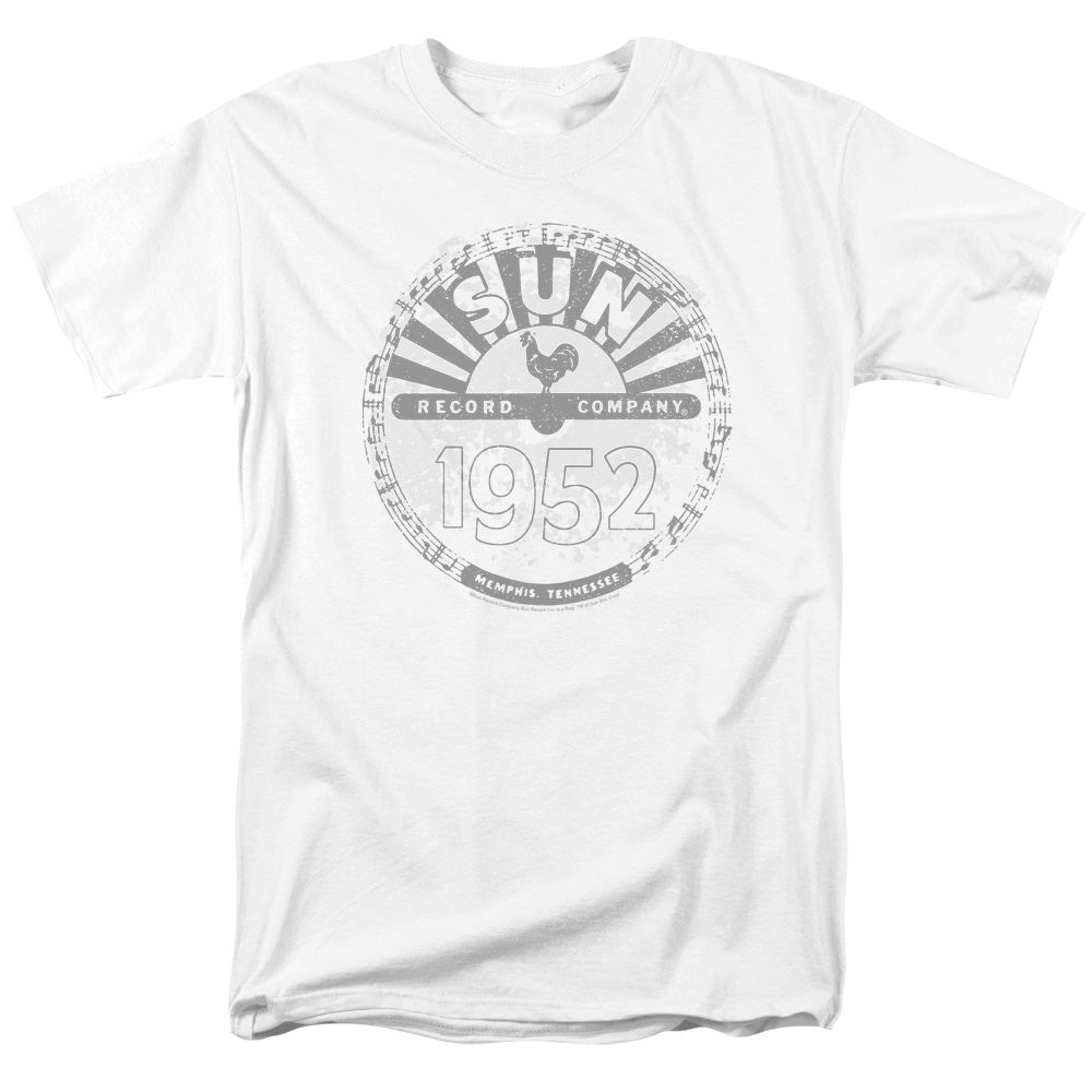 SUN RECORDS : CRUSTY LOGO S\S ADULT 18\1 White MD
