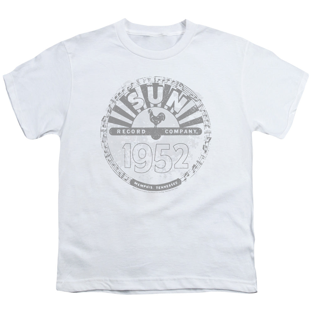 SUN RECORDS : CRUSTY LOGO S\S YOUTH 18\1 White MD