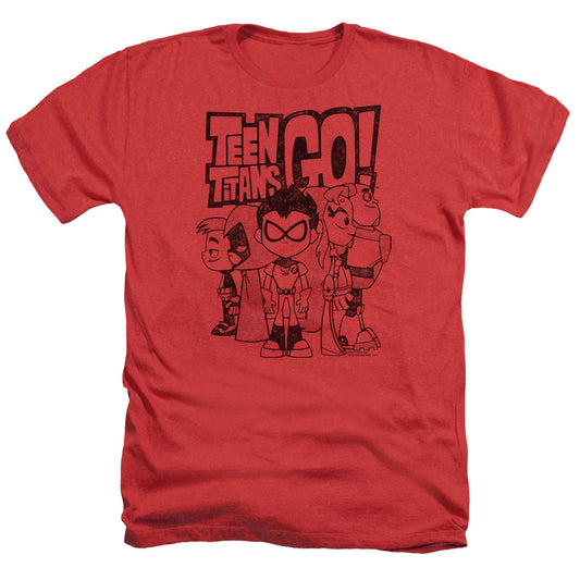 TEEN TITANS GO : TEAM UP ADULT HEATHER Red XL