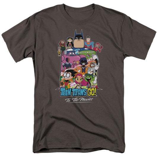 TEEN TITANS GO TO THE MOVIES : HOLLYWOOD S\S ADULT 18\1 Charcoal XL