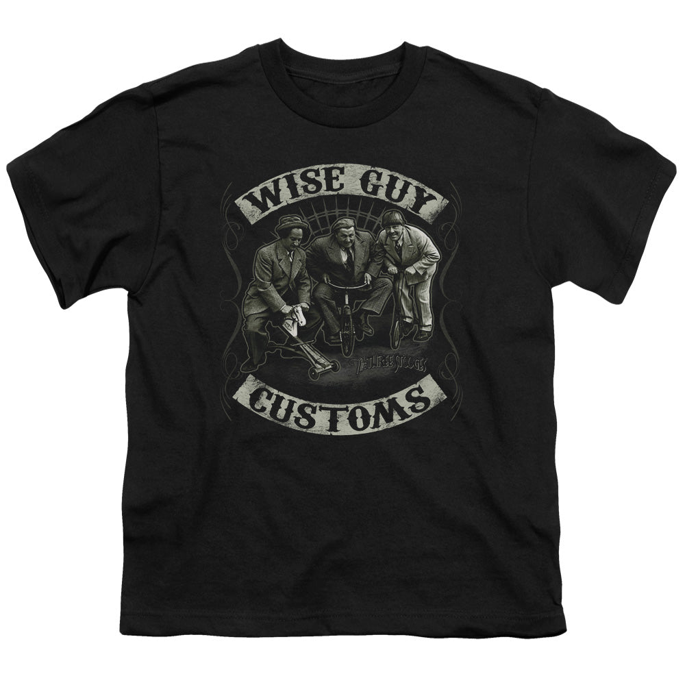 THREE STOOGES : WISE GUY CUSTOMS S\S YOUTH 18\1 Black XL
