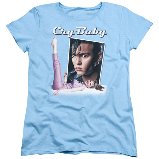 CRY BABY : TITLE S\S WOMENS TEE LIGHT BLUE 2X