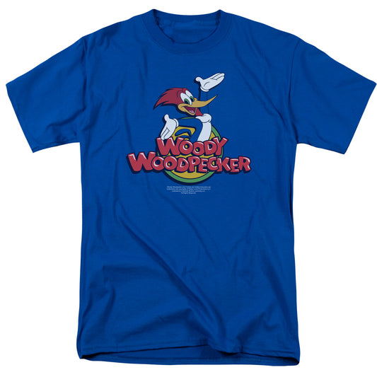 WOODY WOODPECKER : WOODY S\S ADULT 18\1 ROYAL BLUE 2X