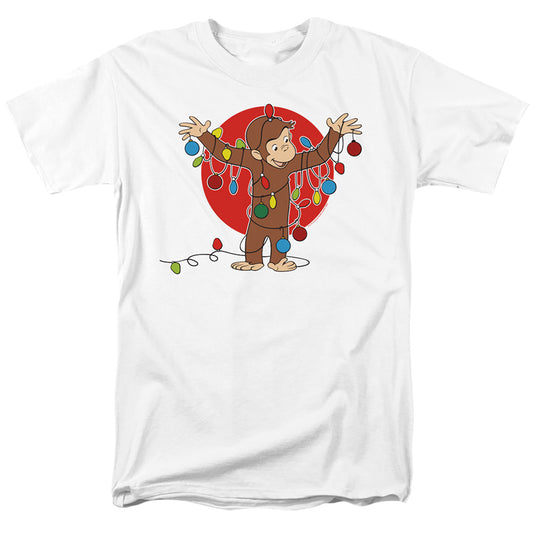 CURIOUS GEORGE : LIGHTS S\S ADULT 18\1 White XL