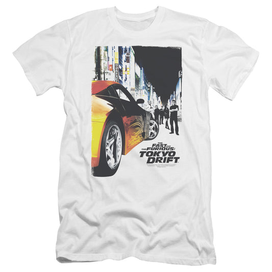 FAST AND THE FURIOUS : TOKYO DRIFT : POSTER PREMIUM CANVAS ADULT SLIM FIT 30\1 WHITE 2X