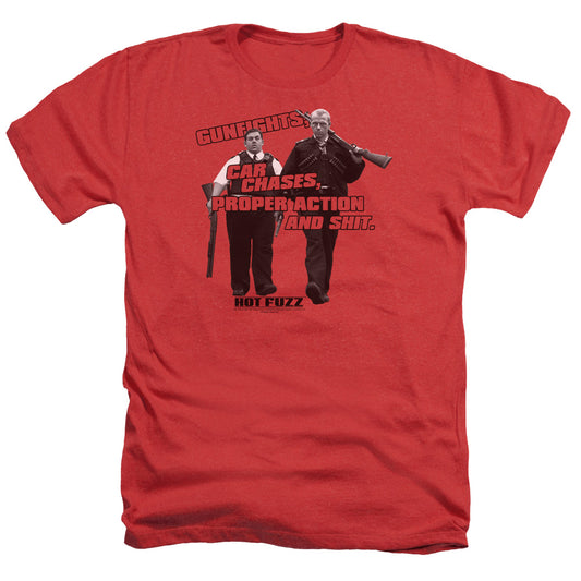 HOT FUZZ : DAY'S WORK ADULT HEATHER RED XL