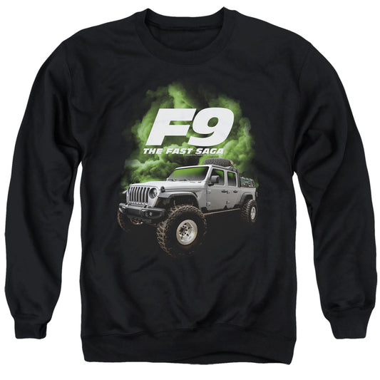 FAST AND THE FURIOUS 9 : TRUCK ADULT CREW SWEAT Black 2X