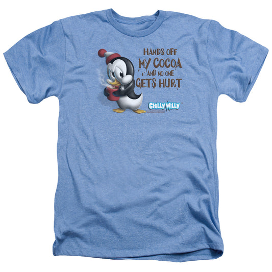 CHILLY WILLY : HANDS OFF ADULT HEATHER LIGHT BLUE LG