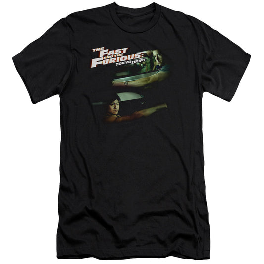 FAST AND THE FURIOUS : TOKYO DRIFT : DRIFTING TOGETHER PREMIUM CANVAS ADULT SLIM FIT 30\1 BLACK 2X