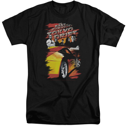 FAST AND THE FURIOUS : TOKYO DRIFT : DRIFTING CREW S\S ADULT TALL BLACK 2X