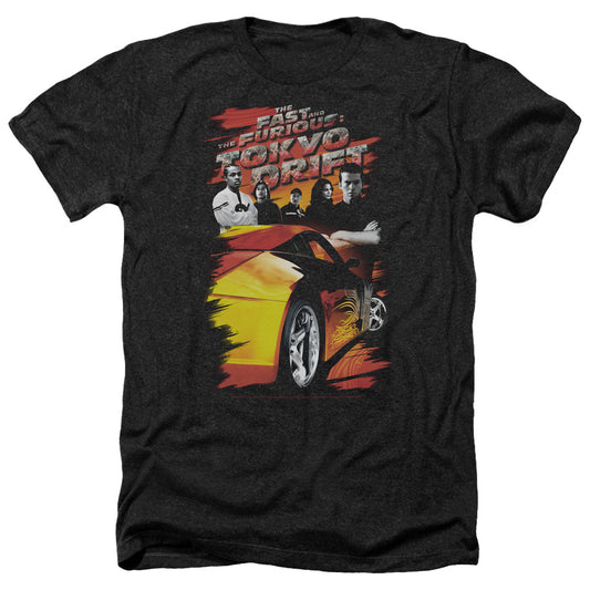 FAST AND THE FURIOUS : TOKYO DRIFT : DRIFTING CREW ADULT HEATHER BLACK 2X