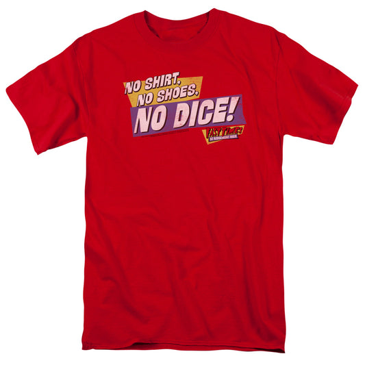 FAST TIMES RIDGEMONT HIGH : NO DICE S\S ADULT 18\1 RED LG
