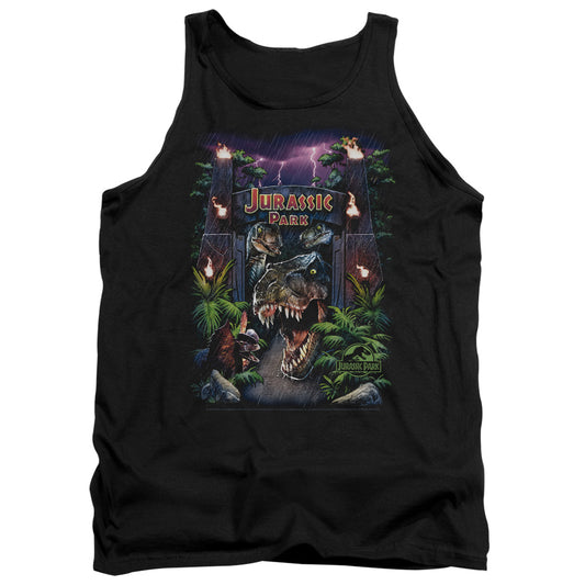 JURASSIC PARK : WELCOME TO THE PARK ADULT TANK BLACK 2X