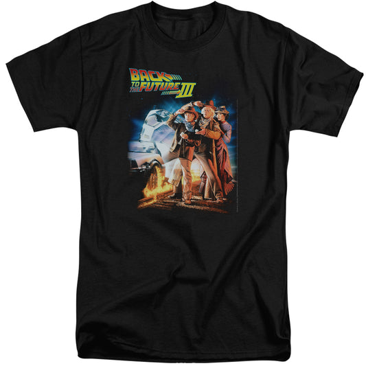 BACK TO THE FUTURE III : POSTER S\S ADULT TALL BLACK 2X