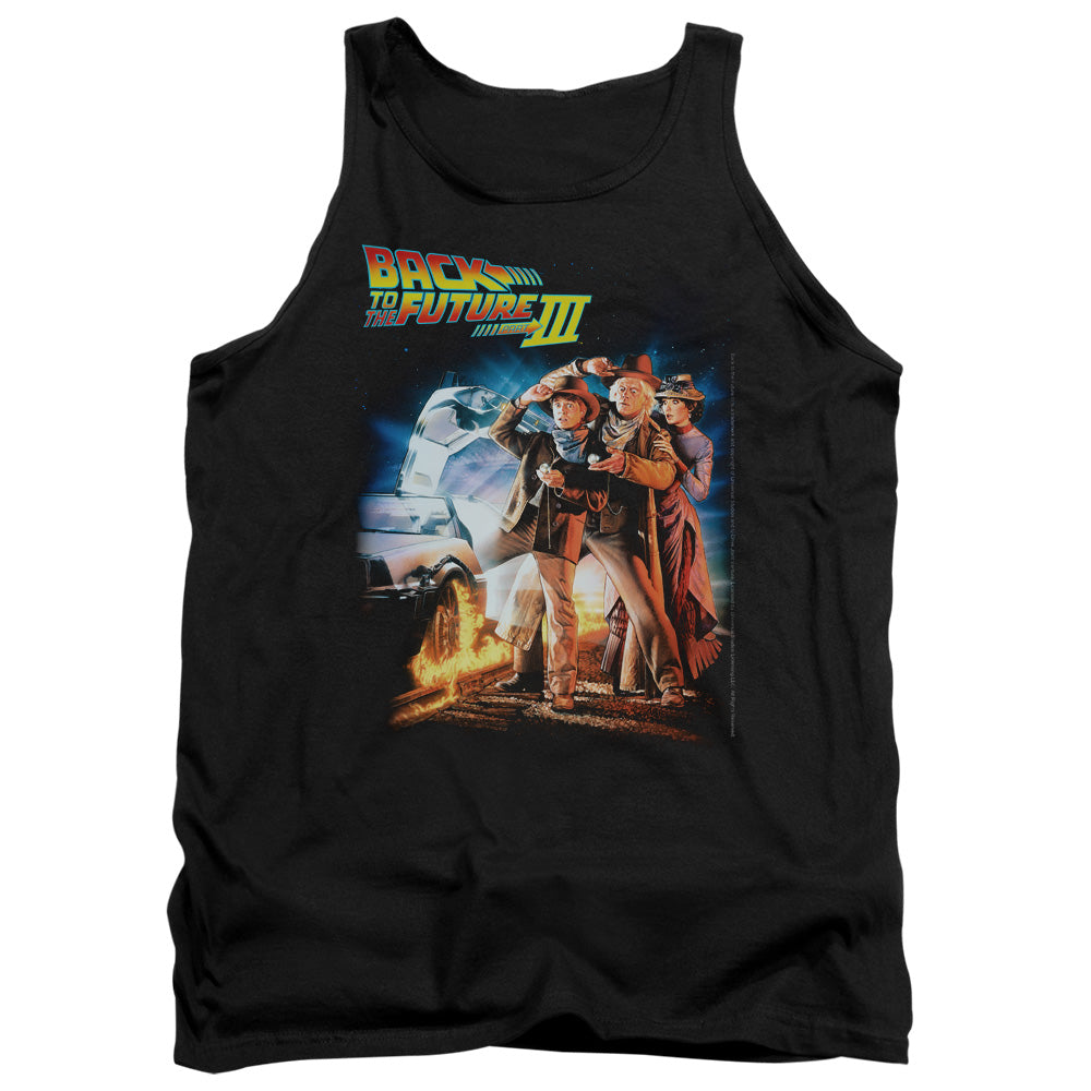 BACK TO THE FUTURE III : POSTER ADULT TANK BLACK 2X