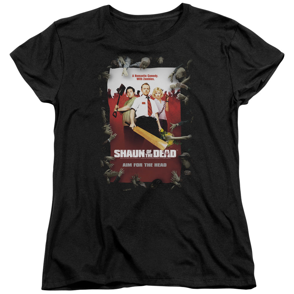 SHAUN OF THE DEAD : POSTER S\S WOMENS TEE BLACK 2X