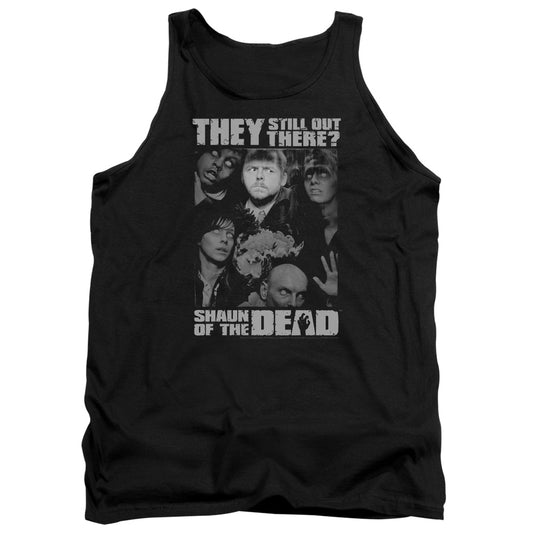 SHAUN OF THE DEAD : STILL OUT THERE ADULT TANK BLACK 2X