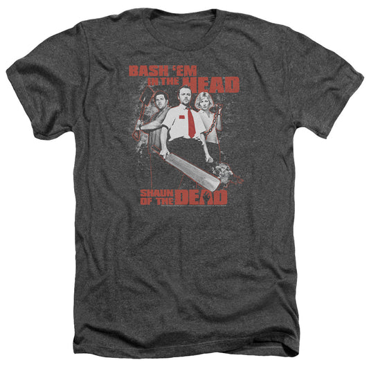 SHAUN OF THE DEAD : BASH EM ADULT HEATHER CHARCOAL MD