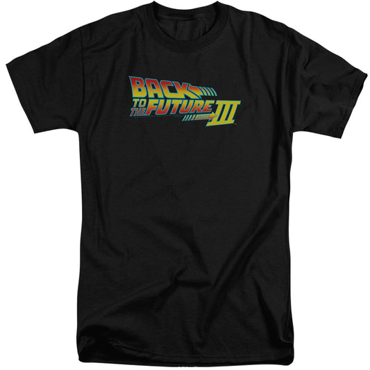BACK TO THE FUTURE III : LOGO S\S ADULT TALL BLACK 2X