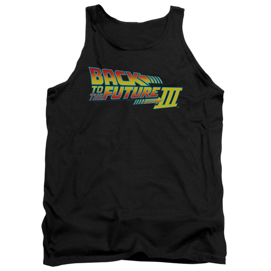 BACK TO THE FUTURE III : LOGO ADULT TANK BLACK MD