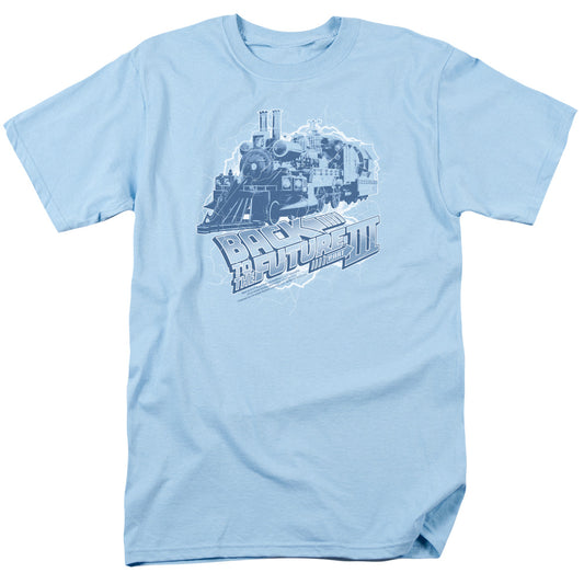 BACK TO THE FUTURE III : TIME TRAIN S\S ADULT 18\1 LIGHT BLUE 2X