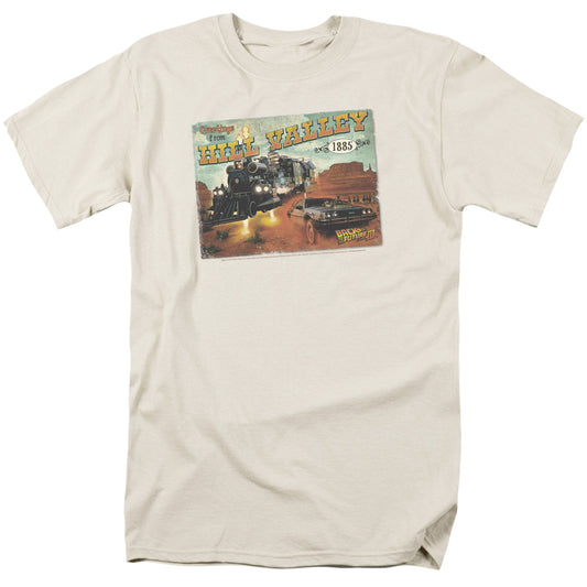 BACK TO THE FUTURE III : HILL VALLEY POSTCARD S\S ADULT 18\1 CREAM XL
