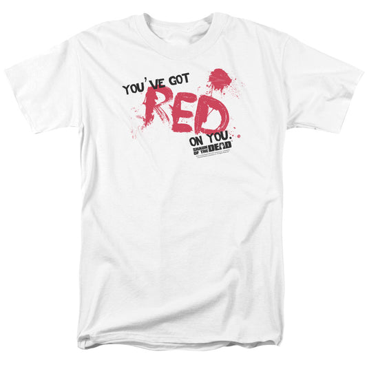 SHAUN OF THE DEAD : RED ON YOU S\S ADULT 18\1 WHITE LG