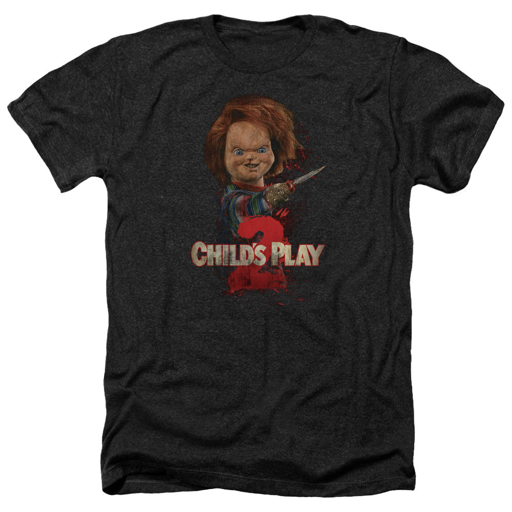 CHILD'S PLAY 2 : HERE'S CHUCKY ADULT HEATHER BLACK LG