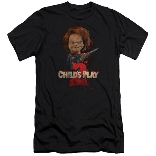CHILD'S PLAY 2 : HERE'S CHUCKY PREMIUM CANVAS ADULT SLIM FIT 30\1 BLACK 2X