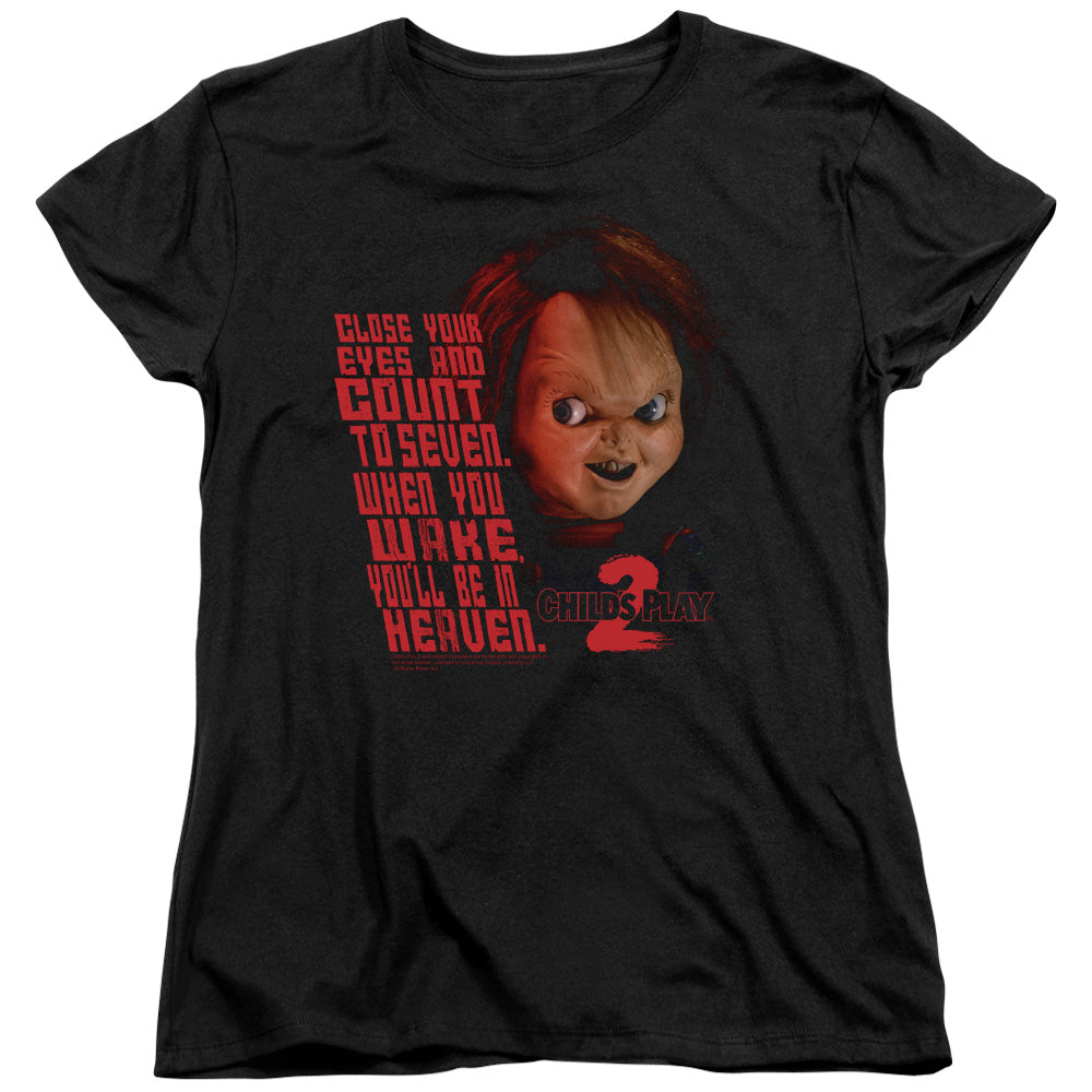 CHILD'S PLAY 2 : IN HEAVEN S\S WOMENS TEE BLACK 2X
