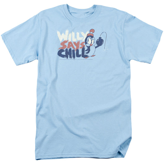 CHILLY WILLY : I SAY CHILL S\S ADULT 18\1 LIGHT BLUE 2X