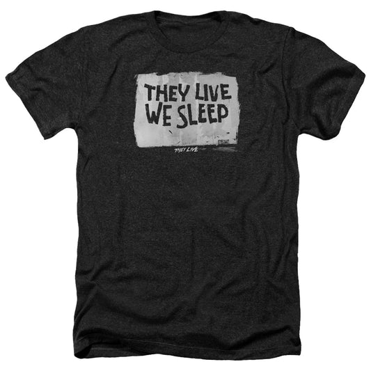THEY LIVE : WE SLEEP ADULT HEATHER BLACK XL