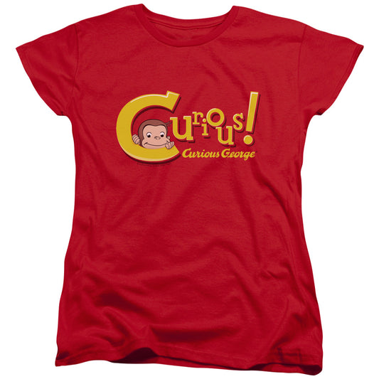 CURIOUS GEORGE : CURIOUS S\S WOMENS TEE RED 2X