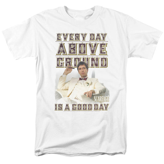 SCARFACE : ABOVE GROUND S\S ADULT 18\1 WHITE XL