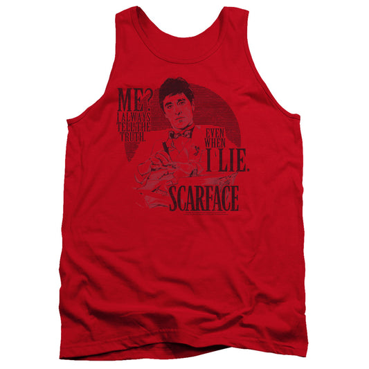 SCARFACE : TRUTH ADULT TANK RED LG