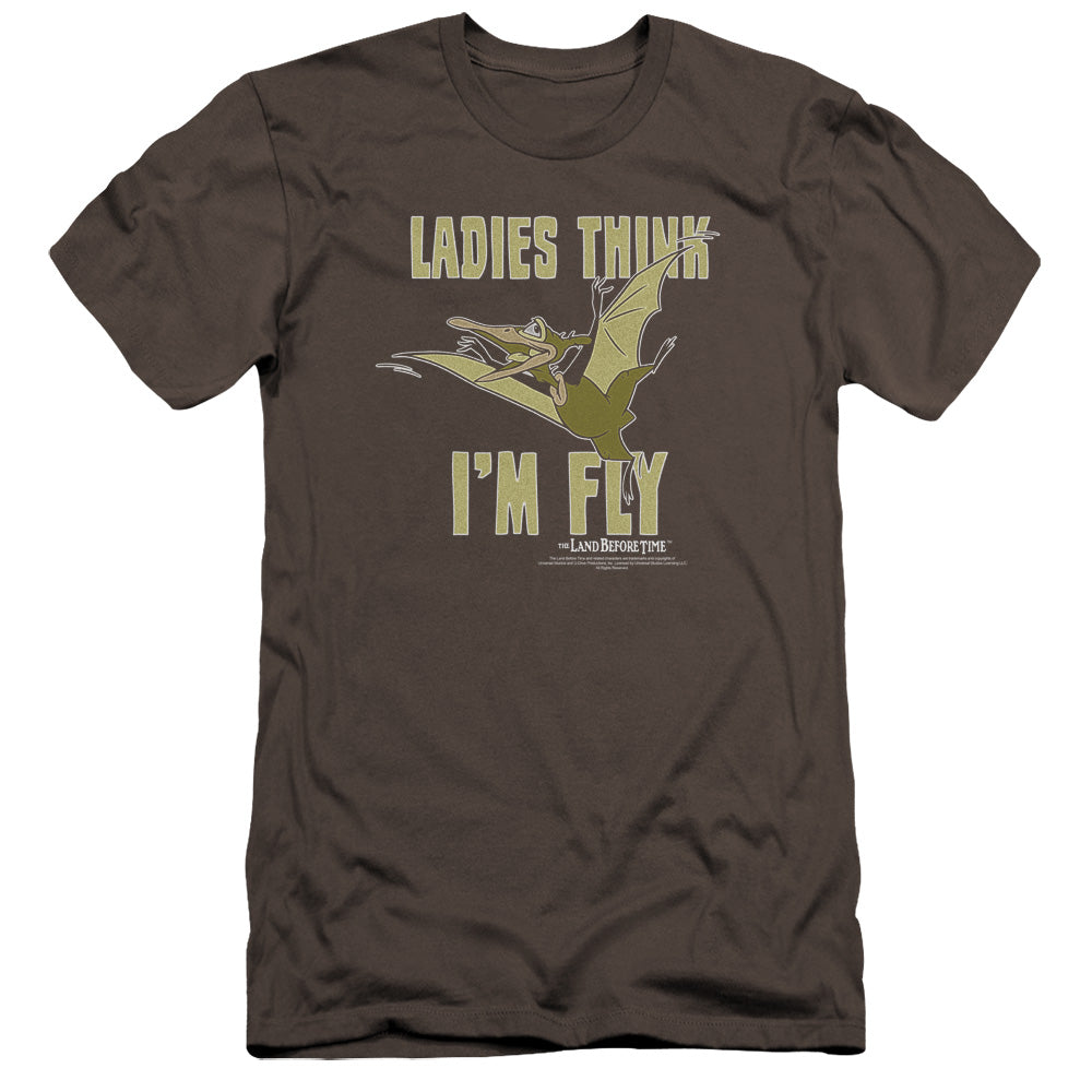 LAND BEFORE TIME : I'M FLY PREMIUM CANVAS ADULT SLIM FIT 30\1 CHARCOAL 2X