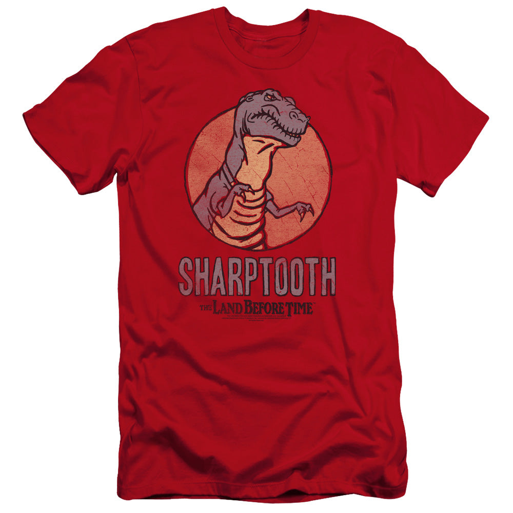 LAND BEFORE TIME : SHARPTOOTH PREMIUM CANVAS ADULT SLIM FIT 30\1 RED XL