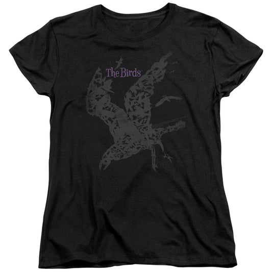 BIRDS : POSTER S\S WOMENS TEE Black MD