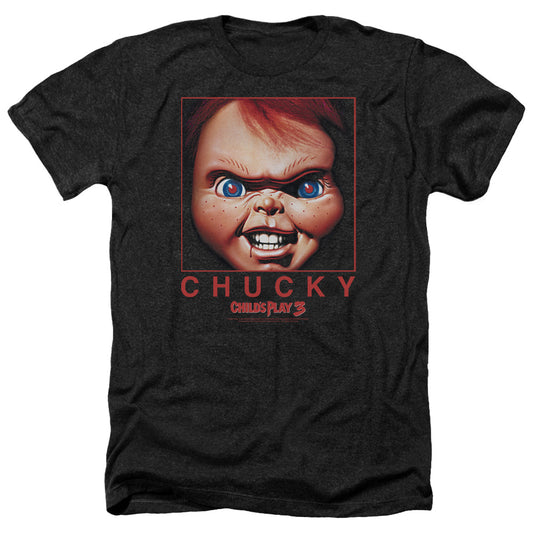 CHILD'S PLAY 3 : CHUCKY SQUARED ADULT HEATHER BLACK 2X