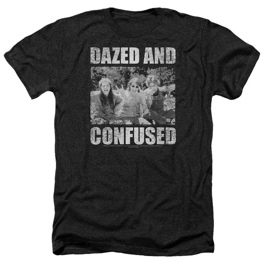 DAZED AND CONFUSED : ROCK ON ADULT HEATHER BLACK 2X