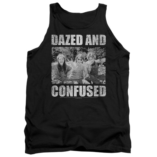 DAZED AND CONFUSED : ROCK ON ADULT TANK Black 2X