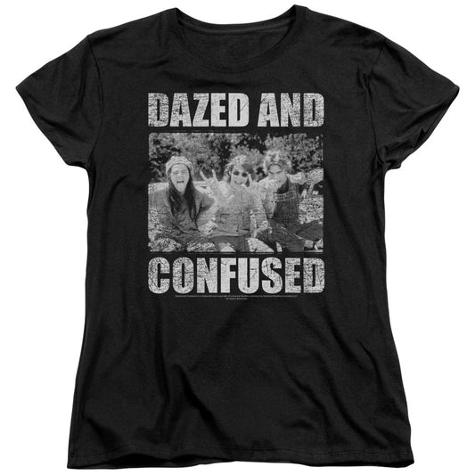 DAZED AND CONFUSED : ROCK ON S\S WOMENS TEE Black 2X