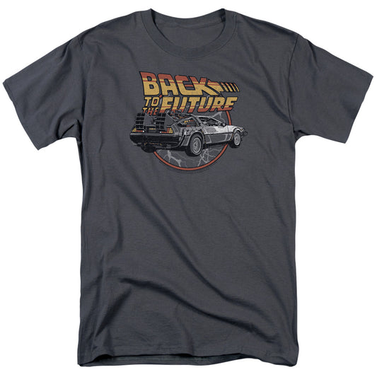 BACK TO THE FUTURE : TIME MACHINE S\S ADULT 18\1 Charcoal XL