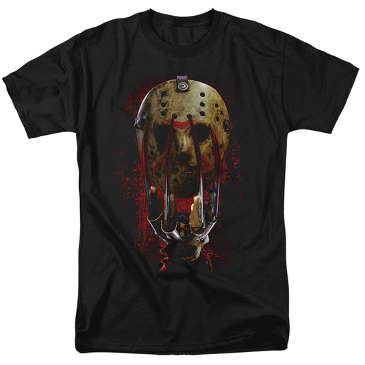 FREDDY VS JASON : MASK AND CLAWS S\S ADULT 18\1 Black 2X