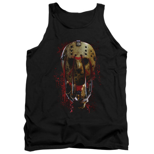 FREDDY VS JASON : MASK AND CLAWS ADULT TANK Black MD