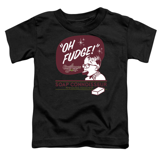 A CHRISTMAS STORY : OH FUDGE SOAP CONNOISSEUR S\S TODDLER TEE Black LG (4T)