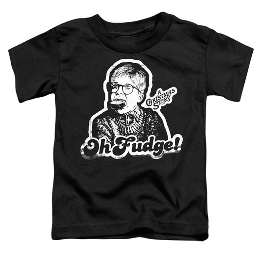 A CHRISTMAS STORY : OH FUDGE AGAIN S\S TODDLER TEE Black LG (4T)