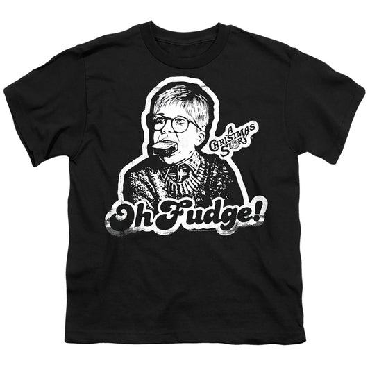 A CHRISTMAS STORY : OH FUDGE AGAIN S\S YOUTH 18\1 Black XL
