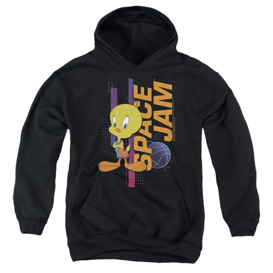 SPACE JAM : A NEW LEGACY : TWEETY STANDING YOUTH PULL OVER HOODIE Black LG