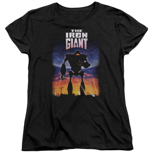 IRON GIANT : POSTER S\S WOMENS TEE BLACK MD